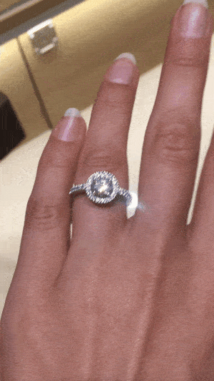 Round Diamond in Halo Setting at Jan Logan