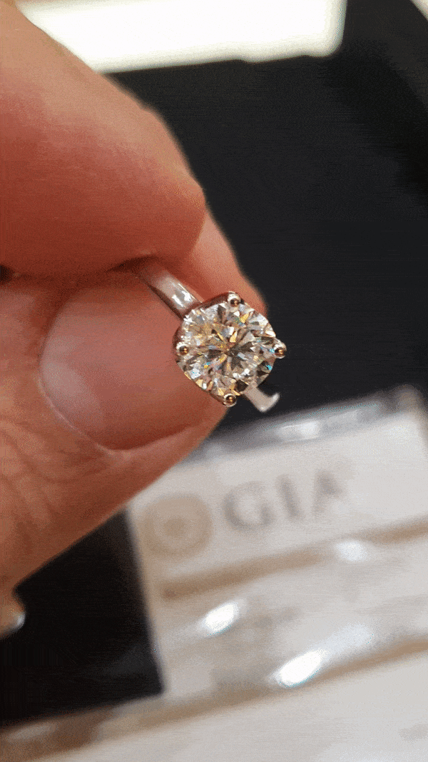1.50ct round diamond we saw at Jared