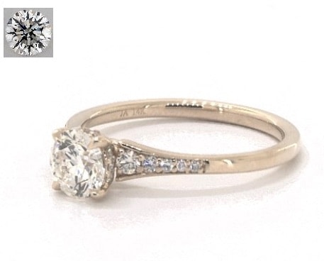 Yellow gold Pavé engagement ring for $2,000