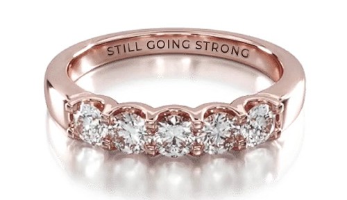 Personalized ring by engraving