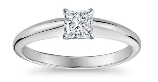 $1000 engagement ring princess cut solitaire