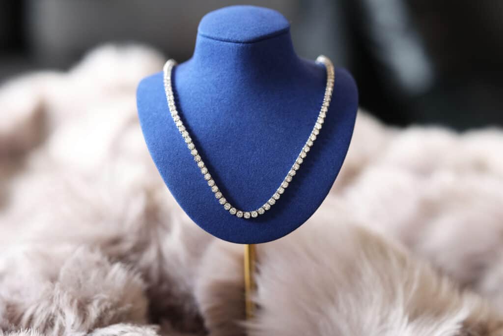 Luxurious 10ctw tennis necklace