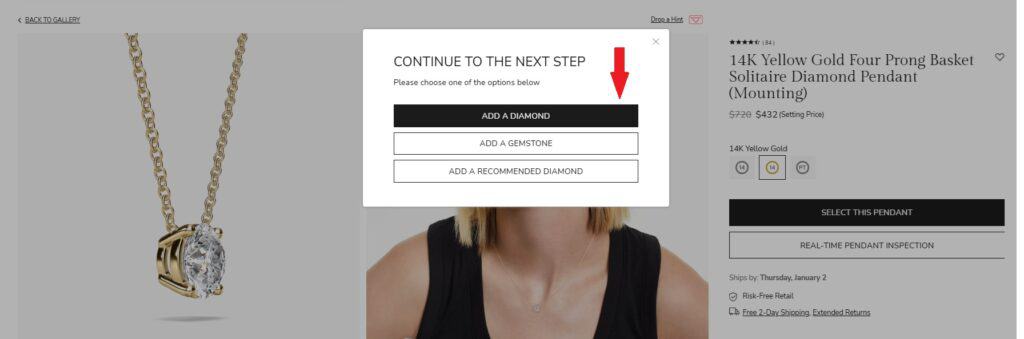 Adding a lab-created diamond 