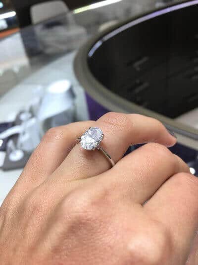 Oval Cut Diamond at Cerrone