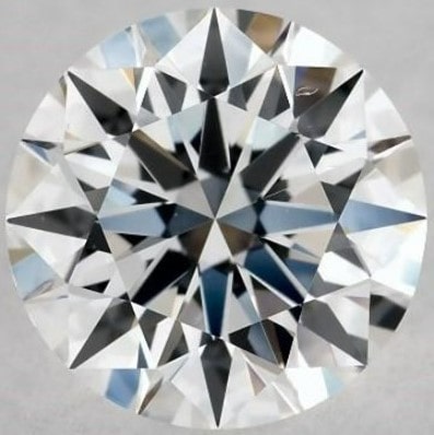 D color round cut diamond