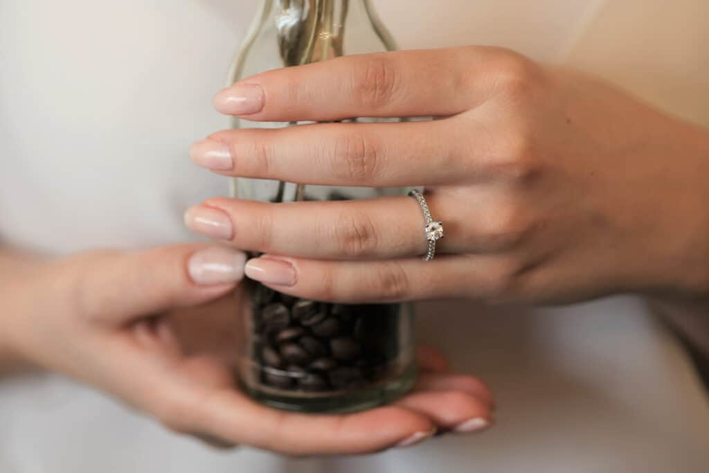 0.50ct round cut diamond pave ring for $2,000