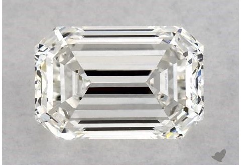 G VS1 emerald cut diamond