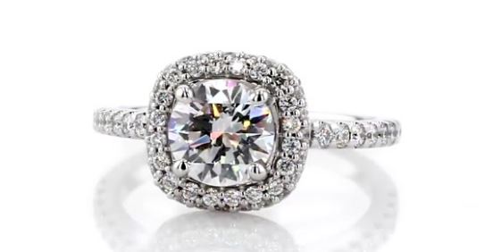 1 Carat Halo Engagement Ring from Blue Nile