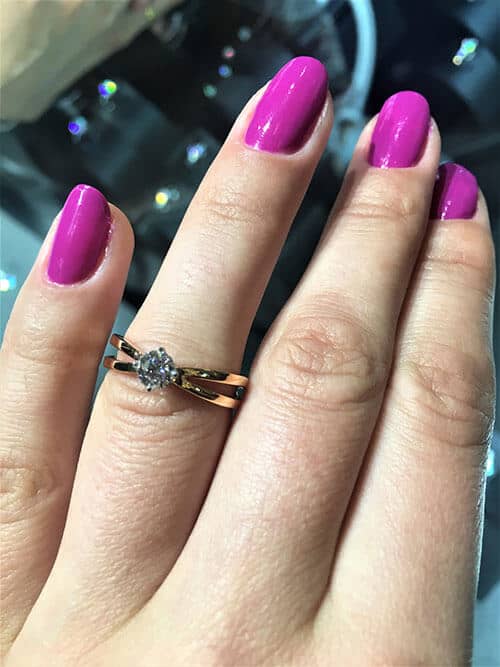 1.01ct round diamond at Lee Hwa