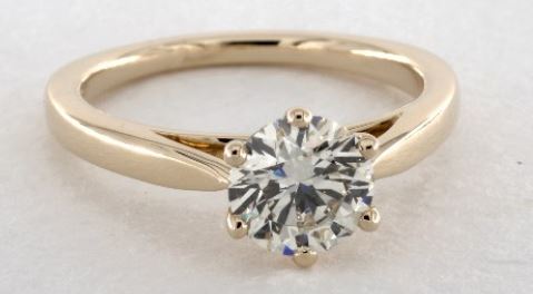 K color diamond ring