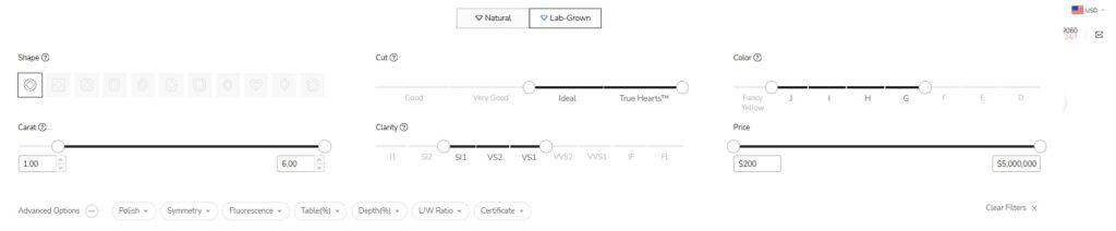 Filters on James Allen