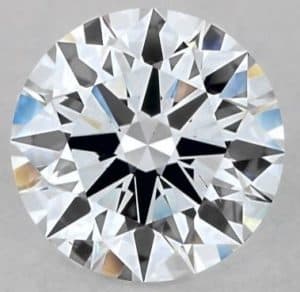 colorless lab-created round diamond