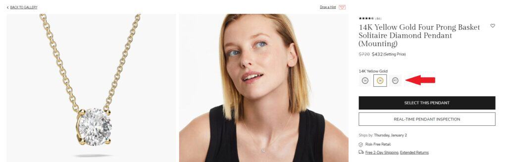 Choose precious metal