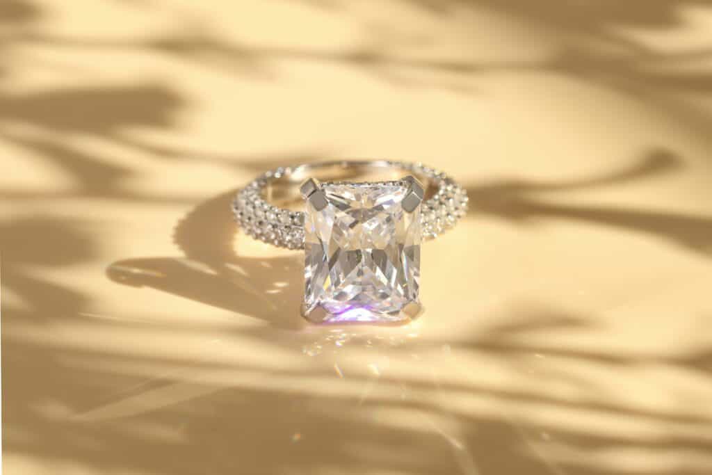 Radiant cut diamond