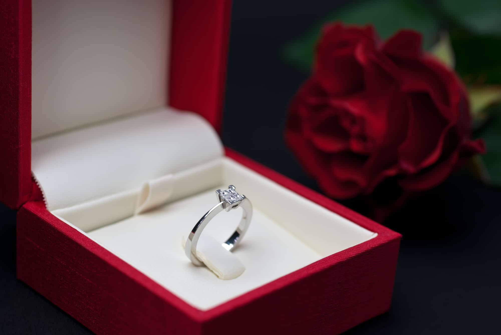 Small Diamond Engagement Ring