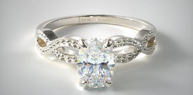 Vintage Engagement ring with a twist