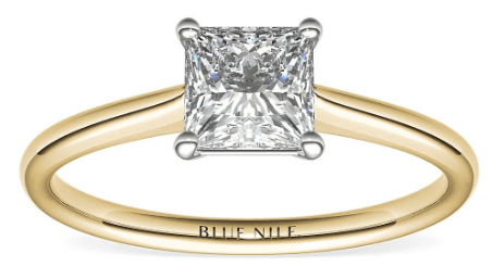 Yellow Gold Petite Solitaire Setting