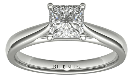 Tapered Cathedral Solitaire Setting