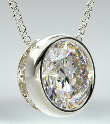 Bezel Diamond Pendant from James Allen