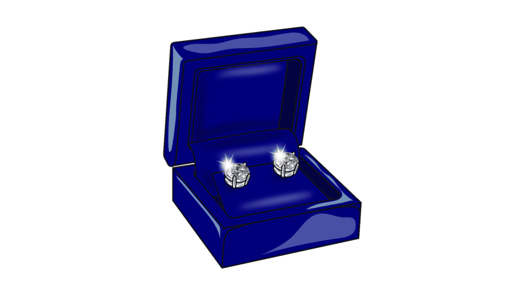 Stud earrings graphic