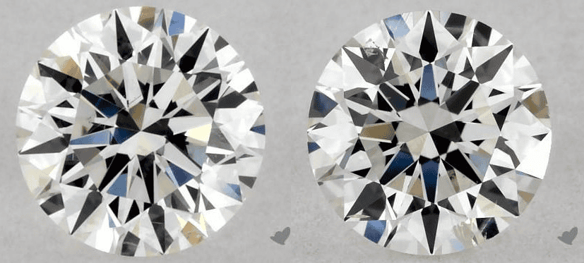 I color diamonds for stud earrings