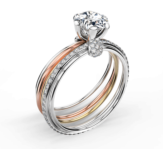 Forevermark Millemoi Pavé Solitaire Ring brand