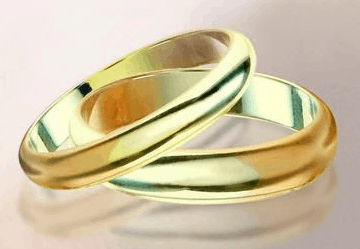 Half Round Wedding Band from Brian Gavin