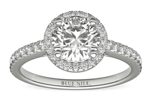 halo setting round cut