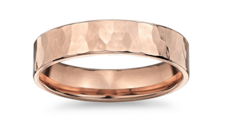 Hammered Wedding Band