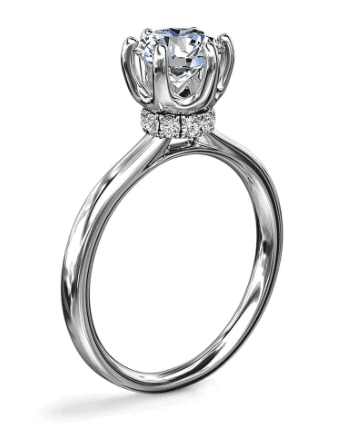 hidden halo engagement ring
