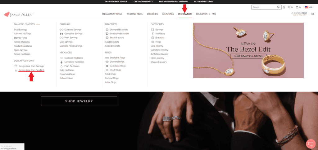 Design Your Own Pendant James Allen