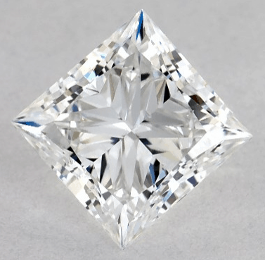 0.90ct Princess cut Lab-created diamond