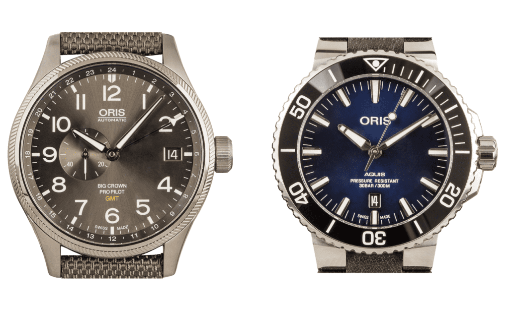 Oris Big Crown Pro Pilot and Oris Aquis
