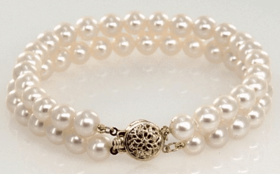 Freshwater Cultured Pearl Double Strand Bracelet