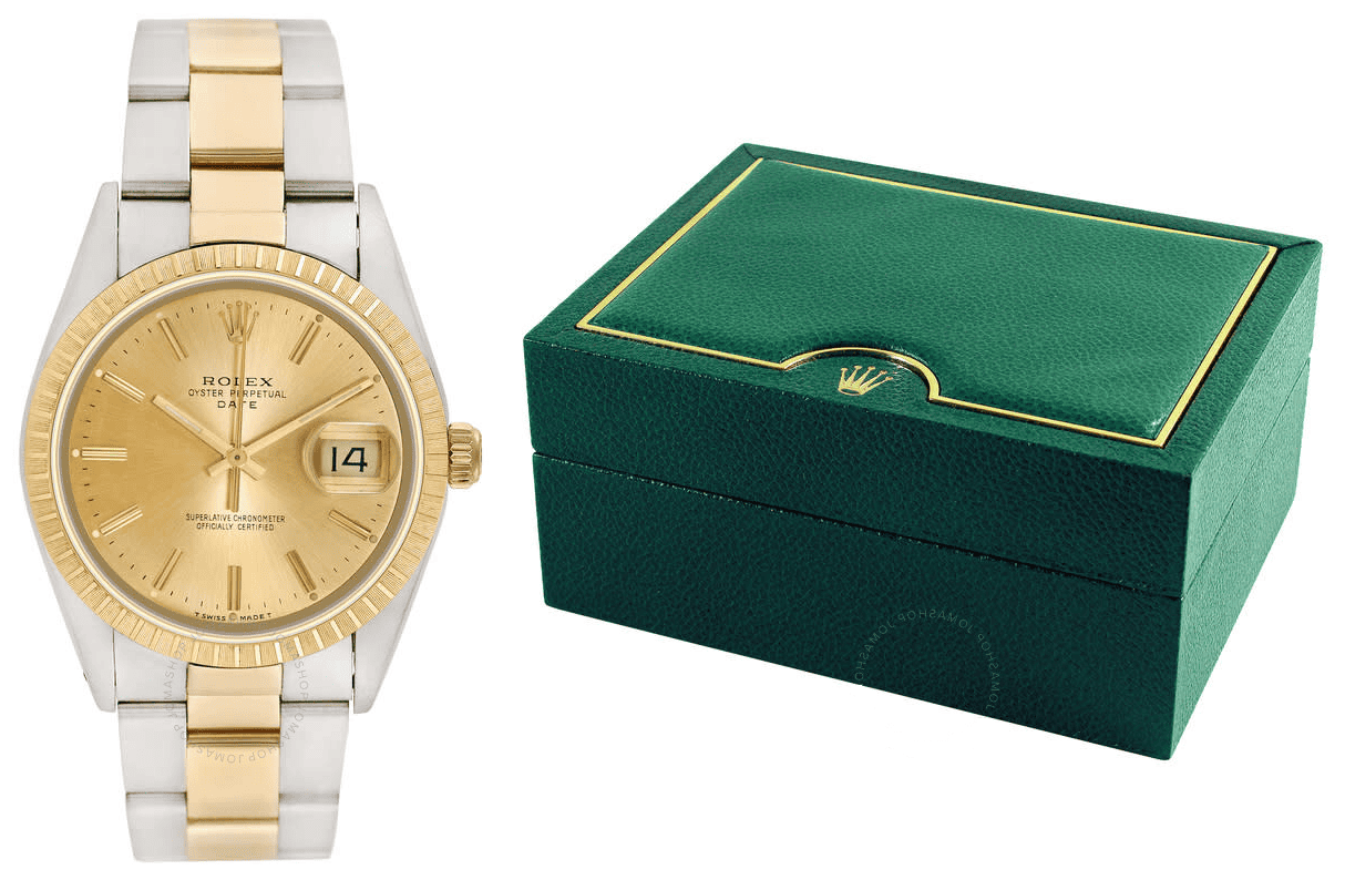 Rolex Date Champagne Dial 