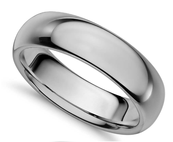 6mm Tungsten  Carbide Comfort Fit Wedding Band from Blue Nile