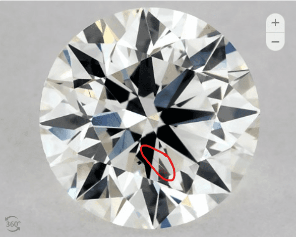 Twinning wisps shown on a diamond