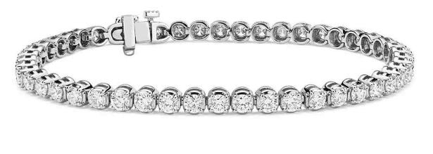 14k White Gold Diamond Tennis Bracelet