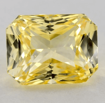 2.43ct Radiant Natural Yellow Sapphire