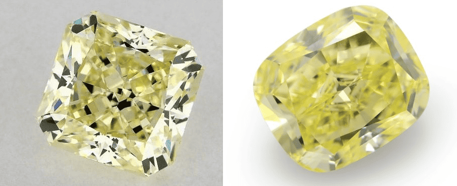 Yellow diamond examples